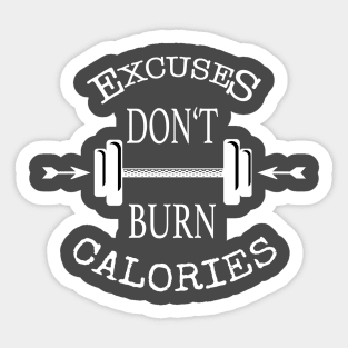 Burn calories Sticker